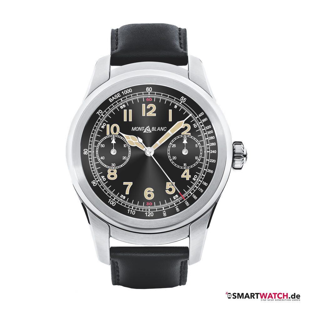 Montblanc Summit, Leder - Schwarz/Silber