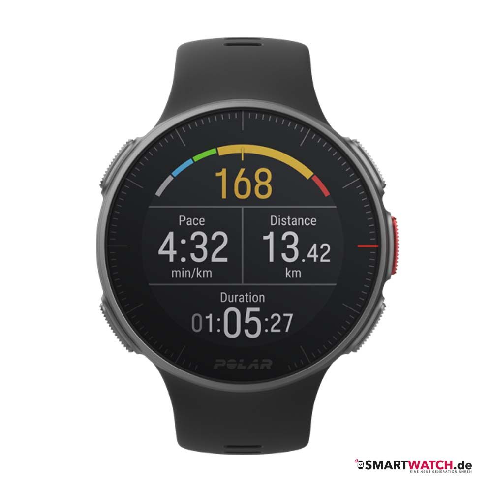 Polar Vantage V, Größe M/L - Schwarz/Grau