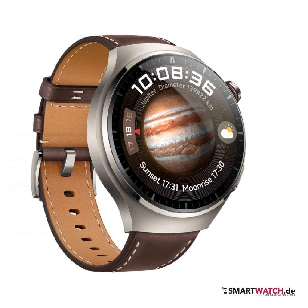 huawei watch 4 pro silber braun lederband huawei watch 4 pro silber braun lederband