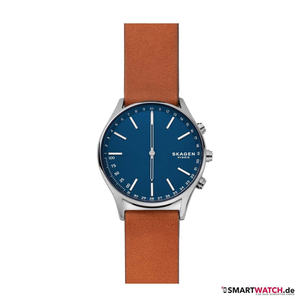 Skagen Holst,Leder - Braun/Silber/Blau