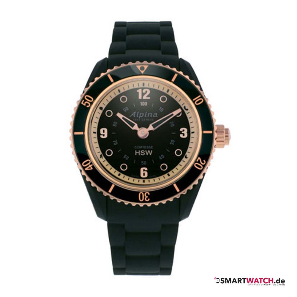 Alpina Comtesse Silikon - Schwarz/Rosegold