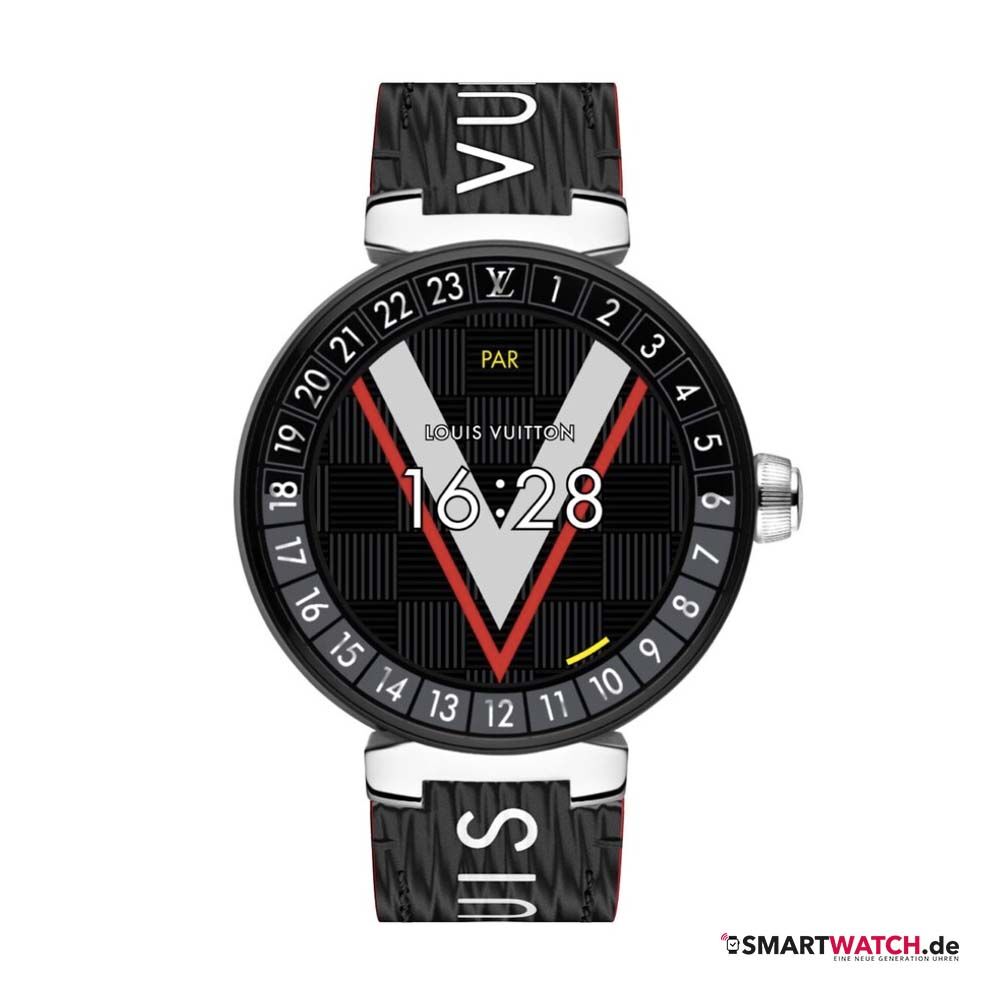 Louis Vuitton Tambour Horizon 2, Edelstahl - Schwarz