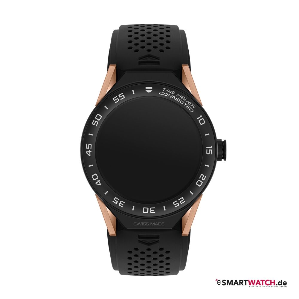 Tag Heuer Connected Modular 45, Silikon - Schwarz/Rosegold
