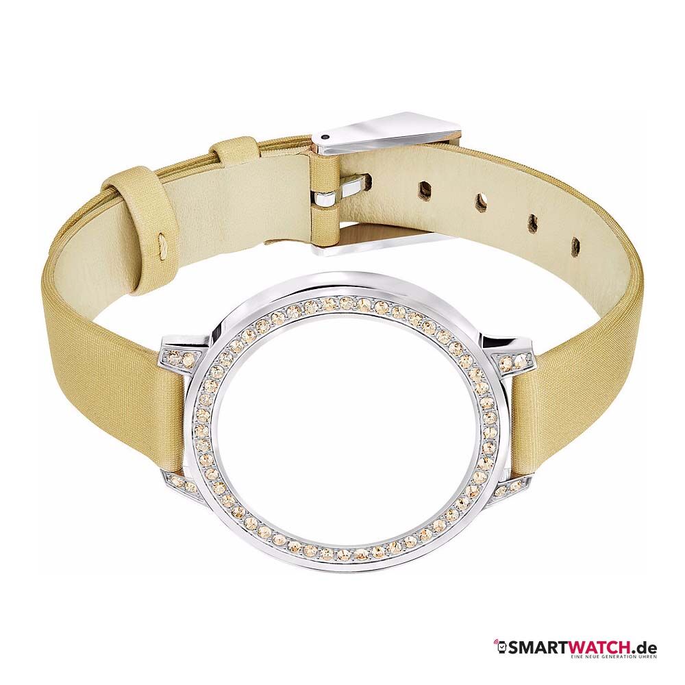 Swarovski Activity Tracker Cardoon, Leder - Beige/Silber