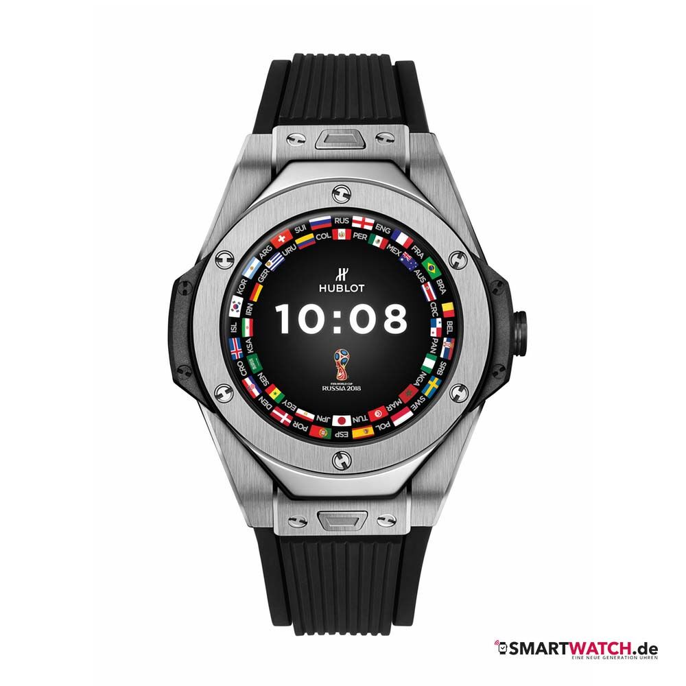 Hublot Big Bang Referee, Silikon - Schwarz/Silber Hublot Big Bang Referee, Silikon - Schwarz/Silber