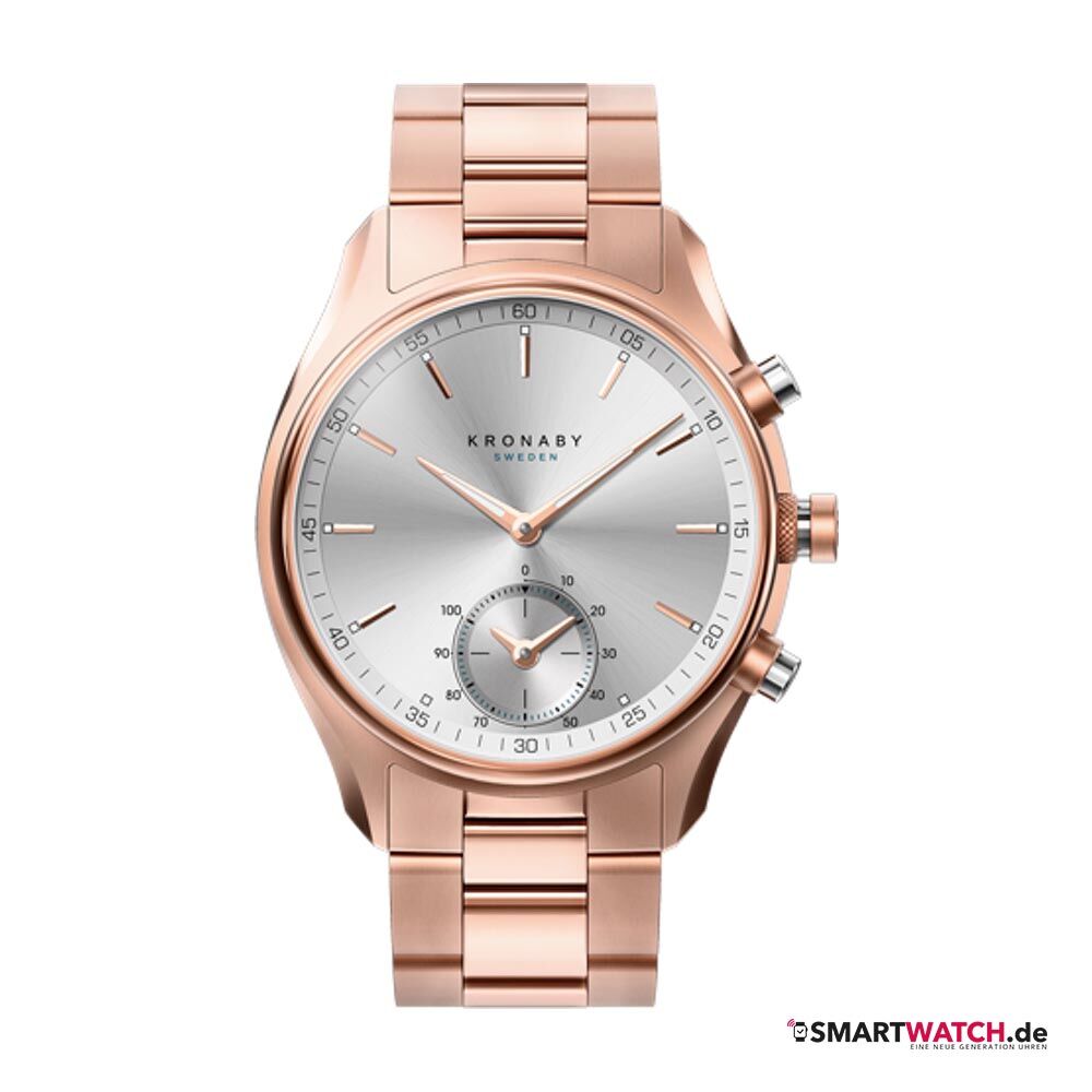 Kronaby Sekel - 43mm, Gliederarmband - Rosegold