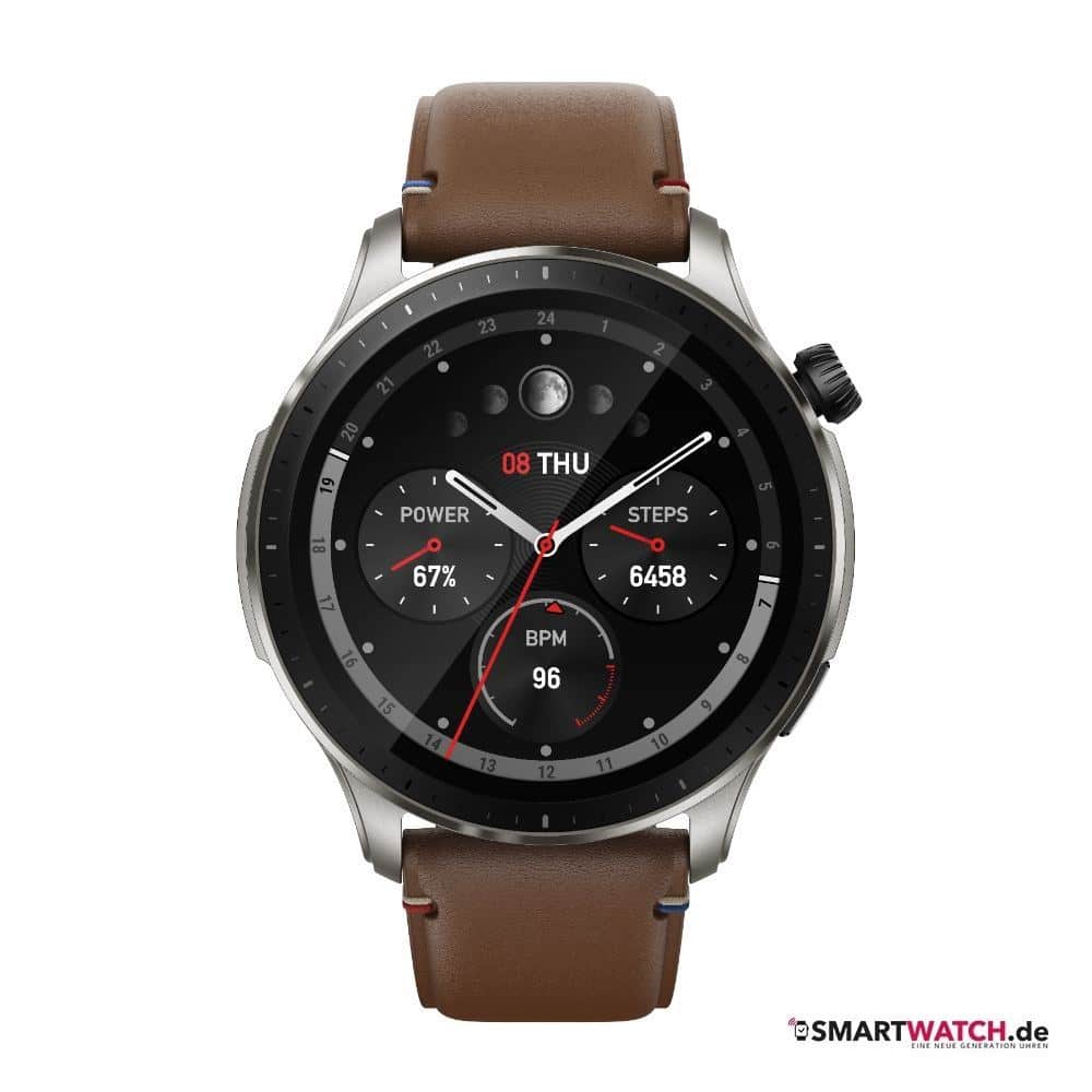 amazfit gtr 4 vintage brown leder