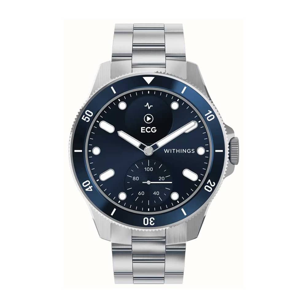 withings scanwatch nova blau silber withings scanwatch nova blau silber